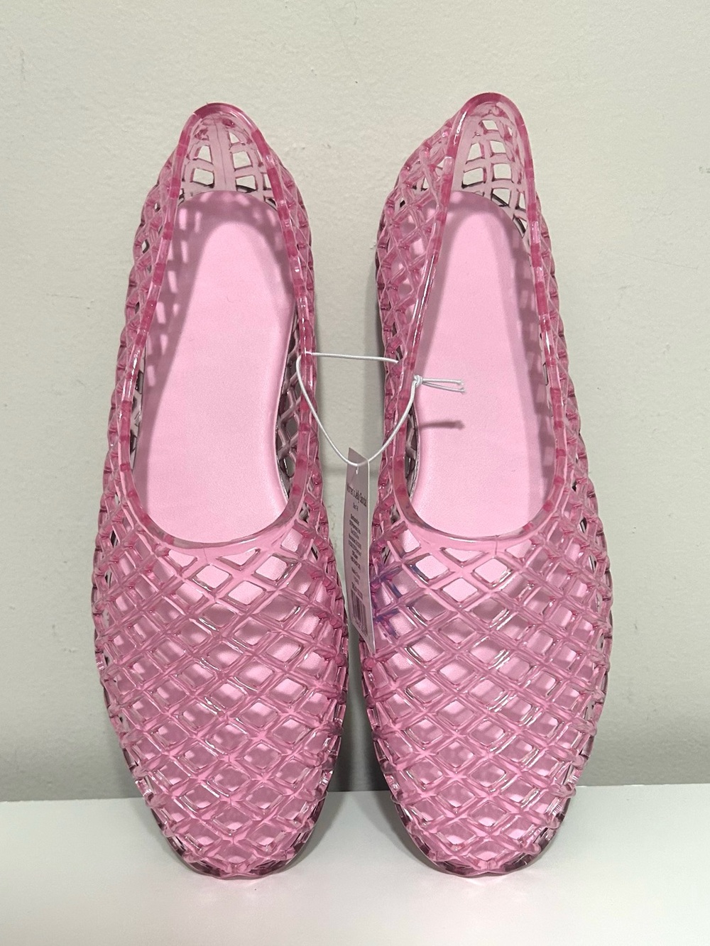 NWT JOYWARD Women’s Pink Jelly Mesh Ballet Flats